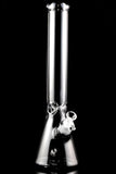 Large Metallic Glass on Glass Beaker Water Pipe - WP2896