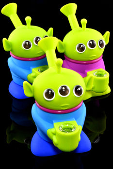 Small Silicone Alien Water Pipe - WP2898