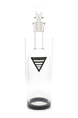 Clear 11.5-inch GRAV Large Gravitron glass gravity bong with 19 mm bowl, flanged lift neck, and all-glass bottle-in-base design on a white background.