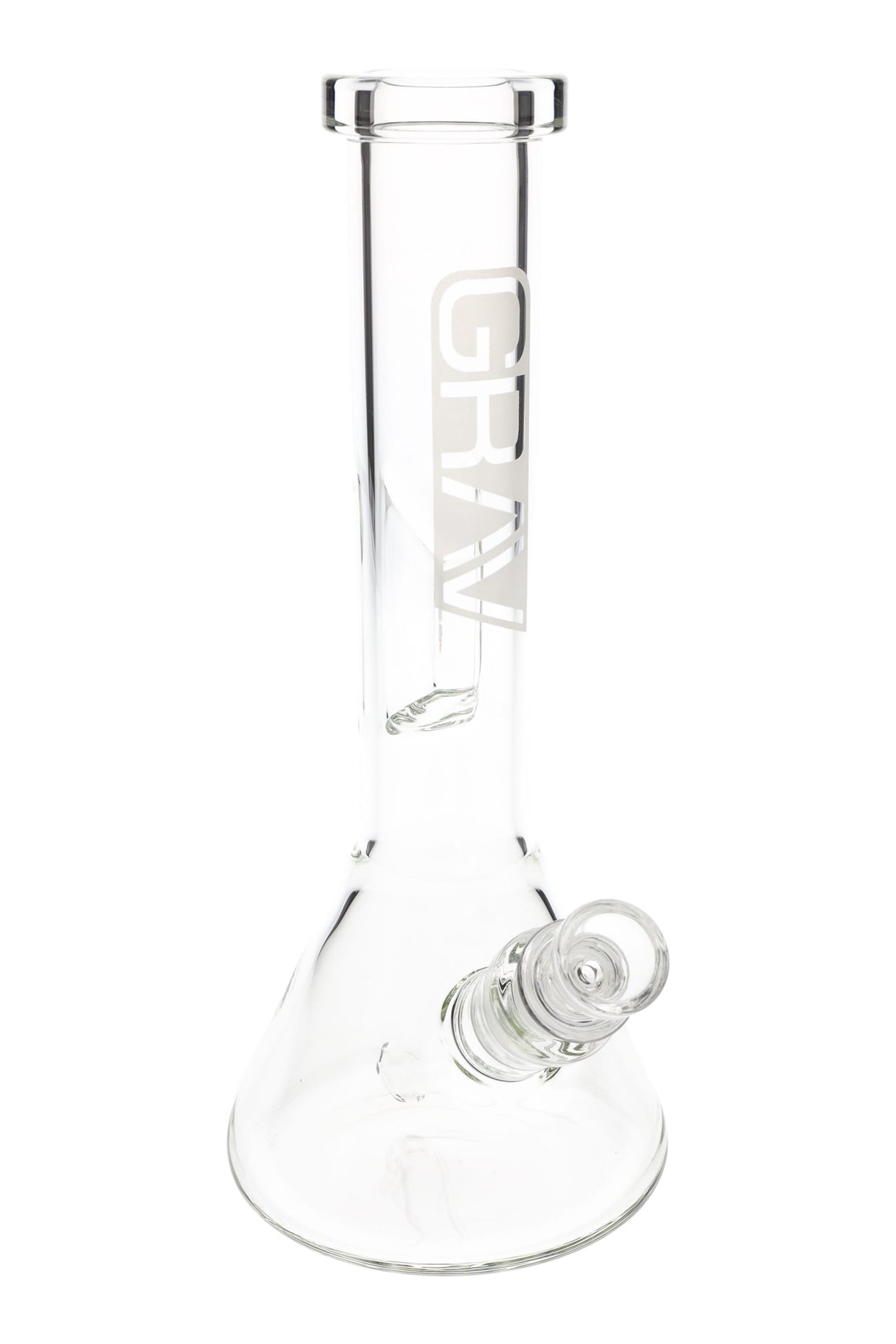 Grav Small Clear Beaker Base Water Pipe - WP2911