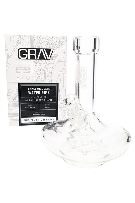 GRAV Small Wide Base Bong – 7½″ – 14.5 mm Bowl