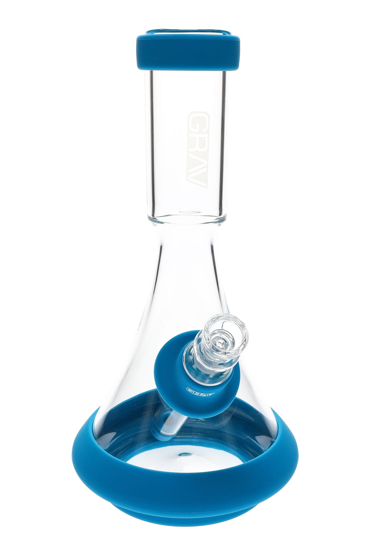 Grav Deco Beaker Water Pipe with Silicone Skin - WP2918