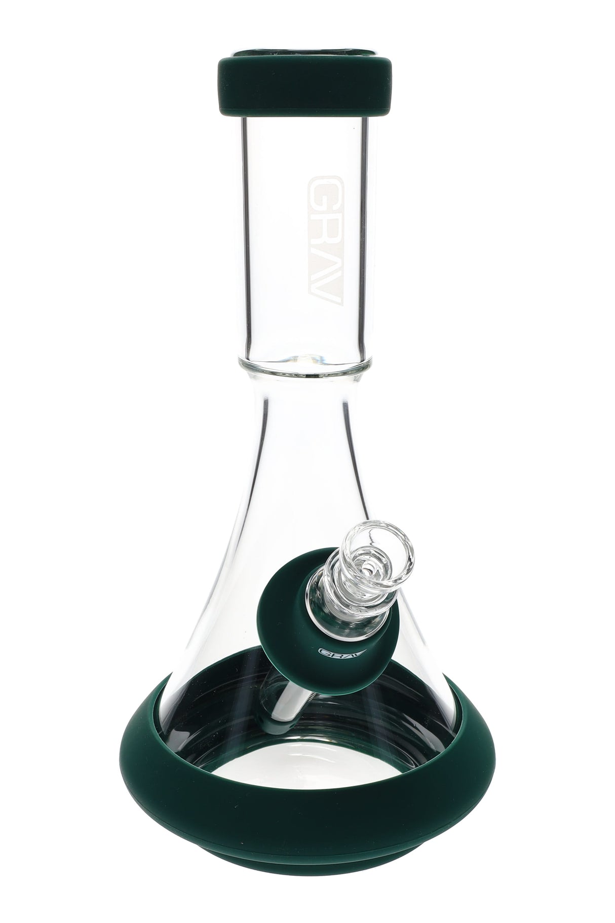 Grav Deco Beaker Water Pipe with Silicone Skin - WP2918