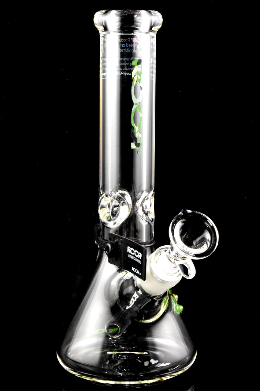 RooR 7mm Thick 10" Glass on Glass Beaker Water Pipe - WP2922
