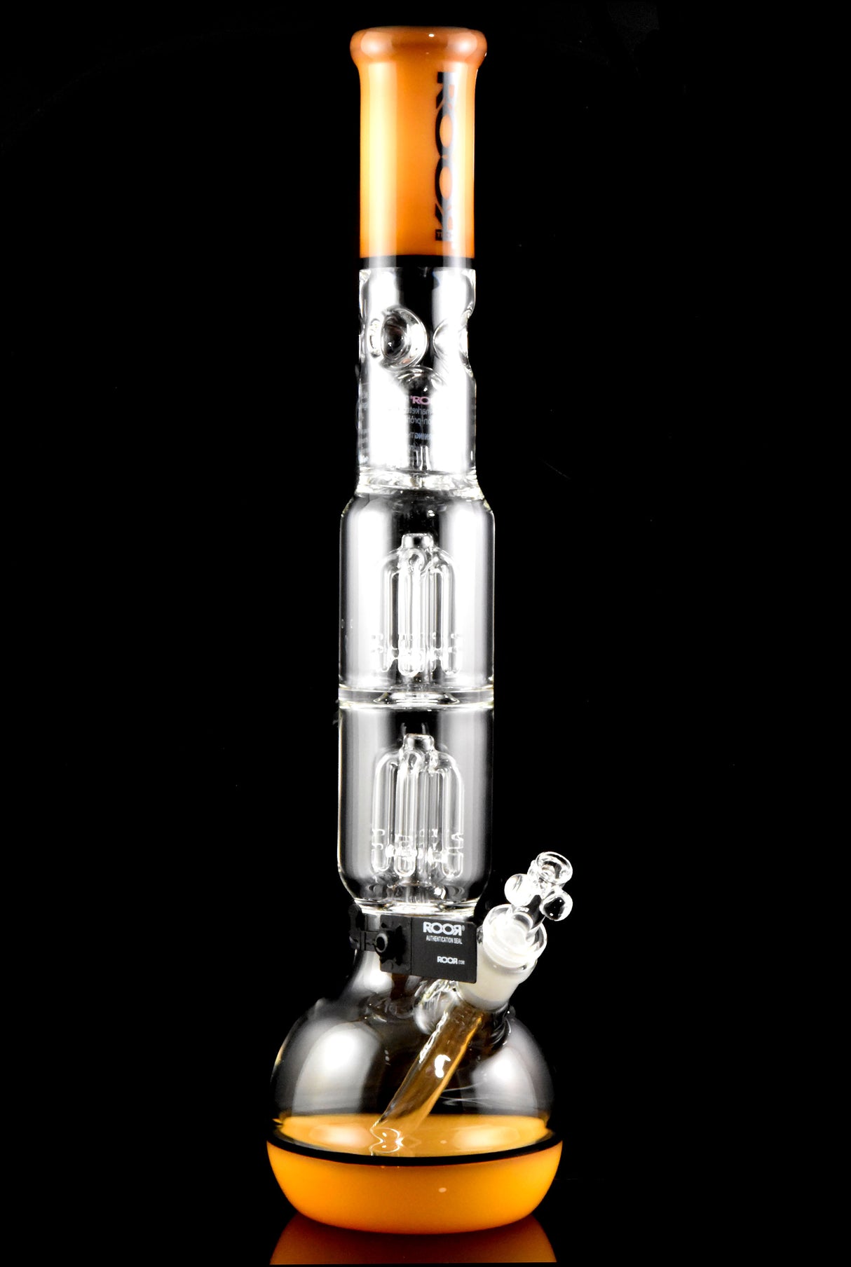 RooR Tech 18" Multicolor Glass Bubble Base Water Pipe with Stereo Tree Percs - WP2929