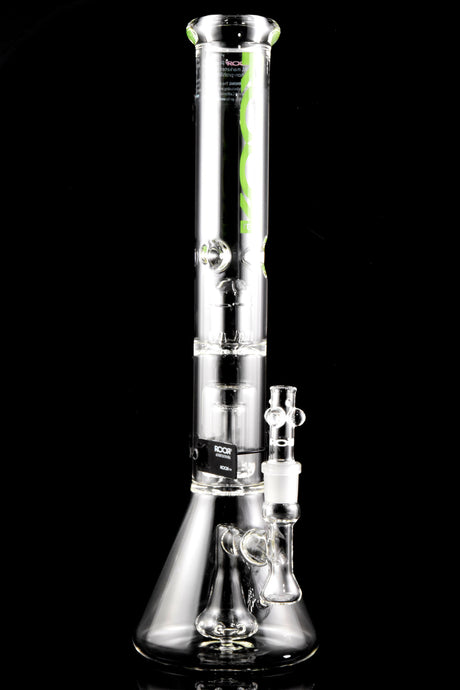 RooR Tech Glass on Glass Stemless Multi Perc 18" Beaker Water Pipe - WP2937