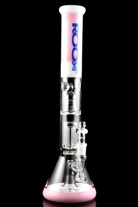 RooR Tech 18" Multi Perc Multicolor GoG Beaker Water Pipe - WP2938