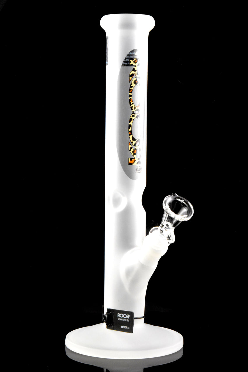 RooR 14" Frosted Glass on Glass Straight Shooter Water Pipe - WP2947