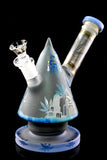 Small Stemless Frosted GoG Cone Water Pipe with Showerhead Perc - WP2970