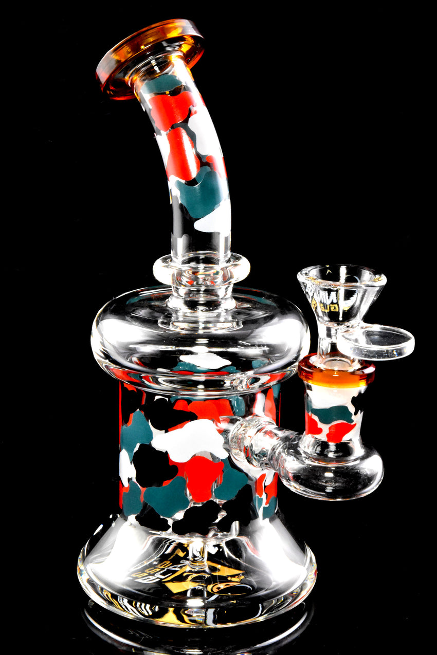 Small Stemless GoG Camo Water Pipe with Showerhead Perc - WP2973