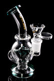 Mini Stemless GoG Colorful Recycler Water Pipe - WP2974