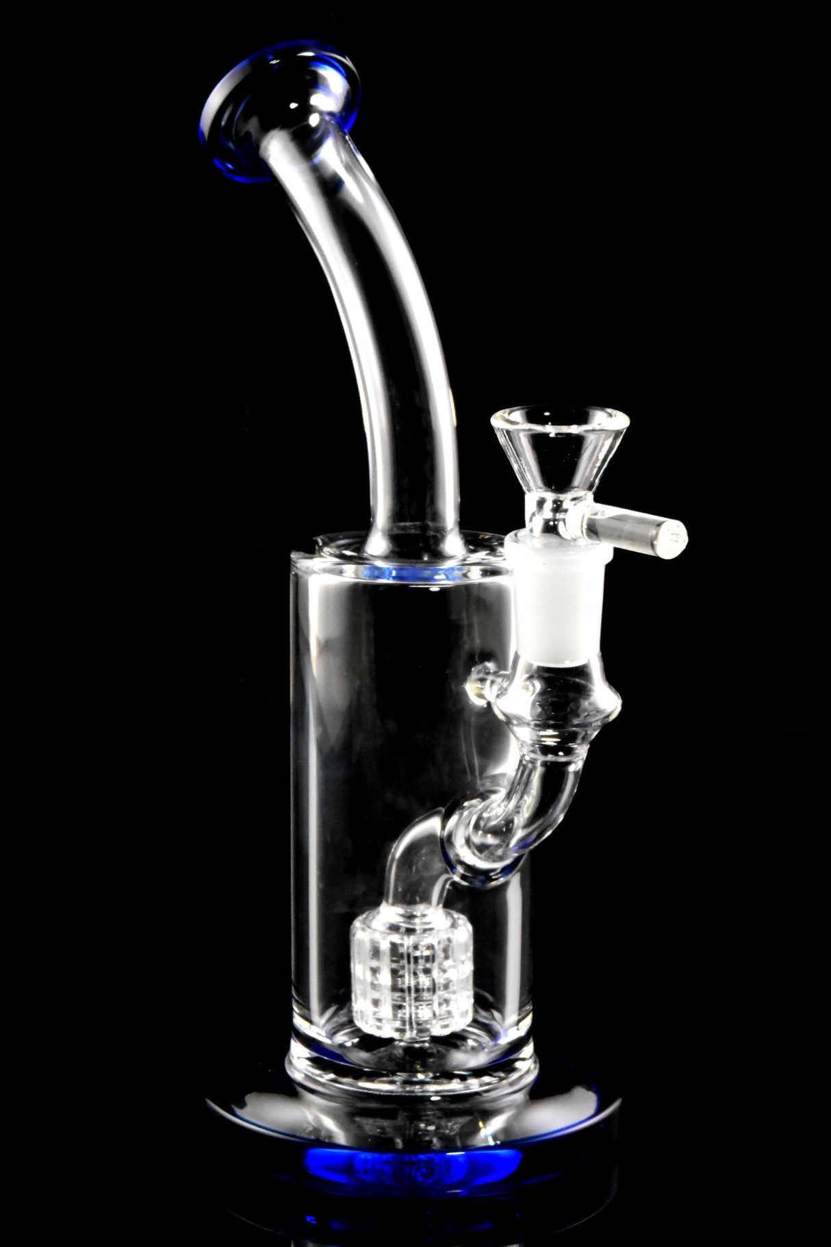 9.5" Small Glass on Glass Straight Shooter Water Pipe with Matrix Perc - WP2998