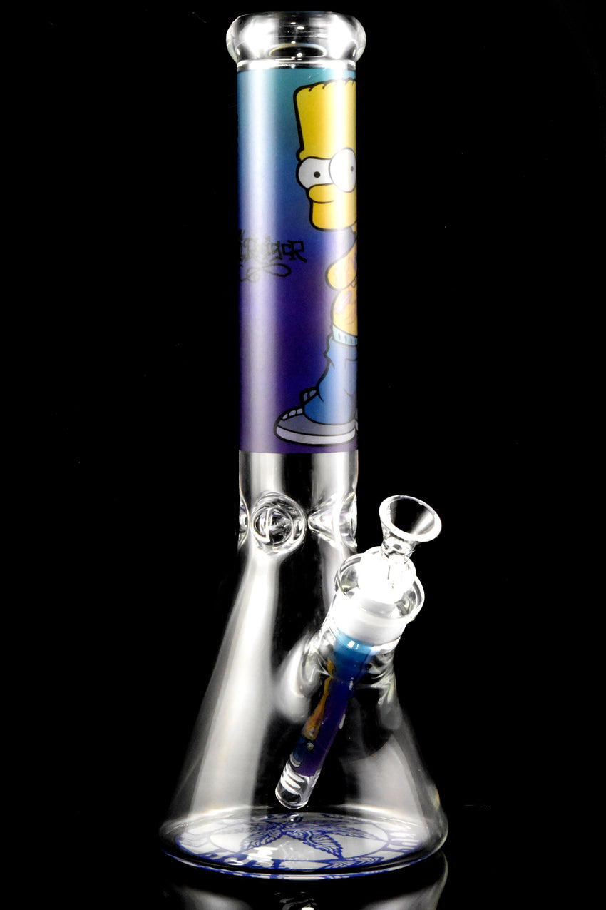 Large Glow in the Dark Simpsons GoG Beaker Water Pipe - WP3004