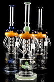 Large Stemless GoG Bee Recycler Water Pipe with Drum Perc - WP3045