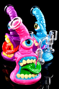 Small Stemless Cyclops Monster GoG Dab Rig with Showerhead Perc - WP3050
