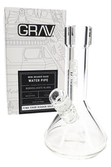 GRAV Mini Beaker Glass Bong – 6″ – Clear