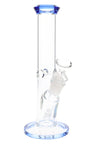 Straight Tube Glass Bong “Color Pop” – 9″ – Assorted Colors