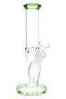 Straight Tube Glass Bong “Color Pop” – 9″ – Assorted Colors