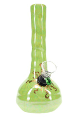 Ancient Creations Ceramics 6″ Ceramic Beaker Bong – 22K Gold – US-Made