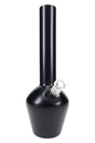 Matte black Chill Mix & Match steel bong, 13″ vacuum-insulated base with ceramic lining and 14 mm joint with clear glass bowl attached.