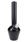 Matte black Chill Mix & Match steel bong, 13″ vacuum-insulated base with ceramic lining and 14 mm joint with clear glass bowl attached.