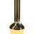 Limited Edition mirror steel bong, 13″ vacuum-insulated body with 14 mm joint, ceramic lining, and clear glass bowl on glossy gold finish.