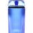 Cobalt blue ribbed glass tabletop gravity bong, 8.1″, head-on shot highlighting gravity chamber.