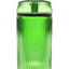 Emerald green ribbed glass tabletop gravity bong, 8.1″, straight-on product view with 14 mm slide.
