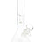 8″ clear beaker bong with green rim highlighting straight neck, ice pinch, and angled downstem with glass bowl.