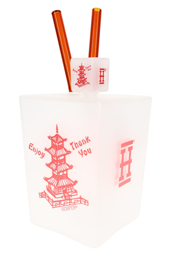 Hemper 9-inch Chinese Takeout Box XL bong with showerhead perc