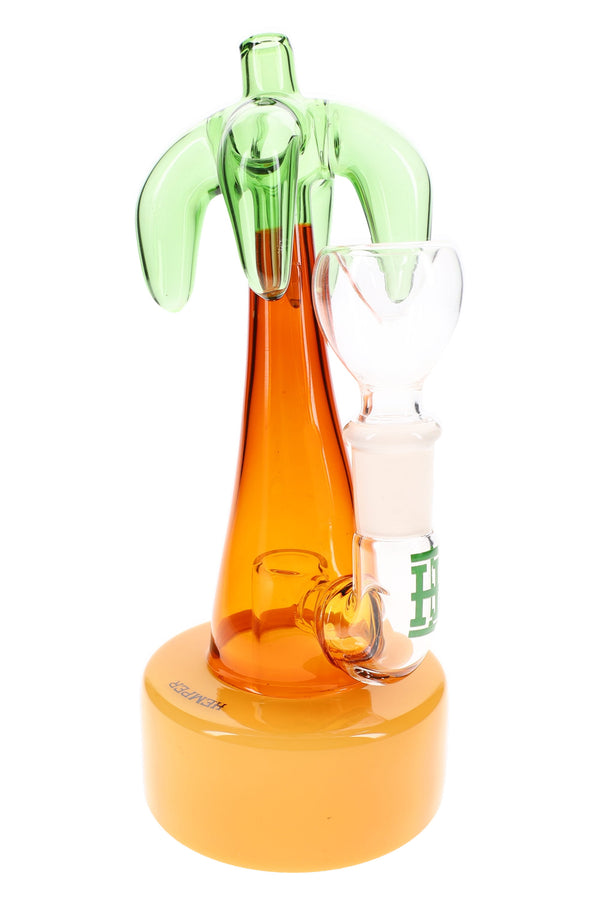 Hemper 7-inch palm tree glass bong with diffused downstem