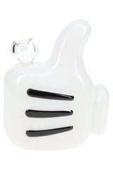 Front view of 5.5″ Hemper High Jinx cartoon bong with showerhead perc and stemless 14.5 mm joint, bowl included