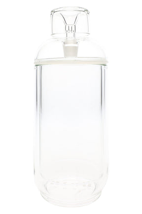 Clear 8″ NWTN Home Vesper gravity bong shown in straight-on tabletop product view