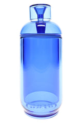 Blue 8″ NWTN Home Vesper gravity bong shown in straight-on tabletop product view