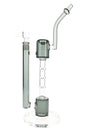 Smoke glass 14″ GRAV Smoke Upline bong with ladder perc chamber shown in straight-on product view