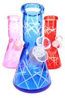 Glass Beaker Bong Gift Set “Starter Stack” – Ice Pinch – 8″