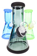 Glass Beaker Bong Gift Set “Starter Stack” – Ice Pinch – 8″