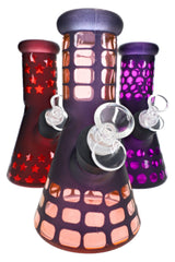 Glass Beaker Bong Gift Set “Starter Stack” – Ice Pinch – 8″