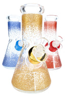 Glass Beaker Bong Gift Set “Starter Stack” – Ice Pinch – 8″
