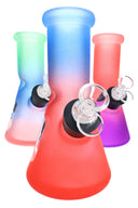 Glass Beaker Bong Gift Set “Starter Stack” – Ice Pinch – 8″