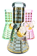 Glass Beaker Bong Gift Set “Starter Stack” – Ice Pinch – 8″