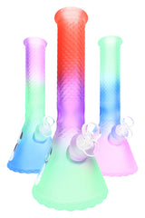 Glass Beaker Bong Gift Set “Boxed Lift” – Ice Pinch – 12½″