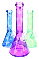 Glass Beaker Bong Gift Set “Boxed Lift” – Ice Pinch – 12½″