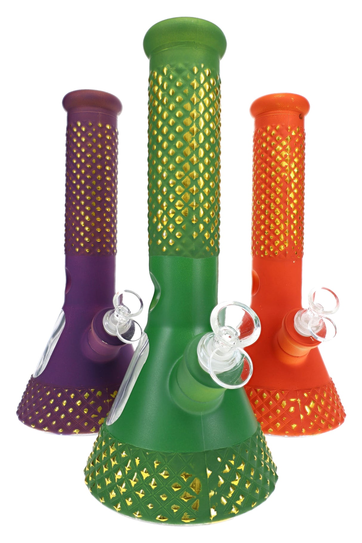 Glass Beaker Bong Gift Set “Boxed Lift” – Ice Pinch – 12½″