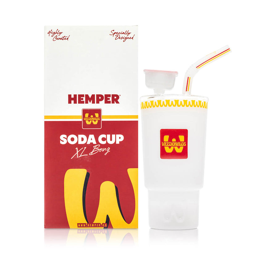 Hemper Weedonald’s Soda Cup XL Glass Bong – 8″