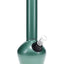 Chill 13-inch armored steel bong in green with clear glass slide, metal base, and tall neckpiece