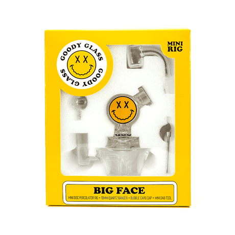 4.5" Goody Glass Big Face Mini Dab Rig 4-Piece Kit – WP3521