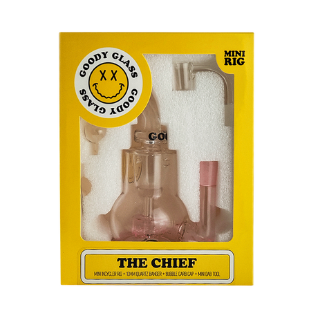 Goody Glass 5.5" The Chief Mini Dab Rig 4-Piece Kit – WP3522