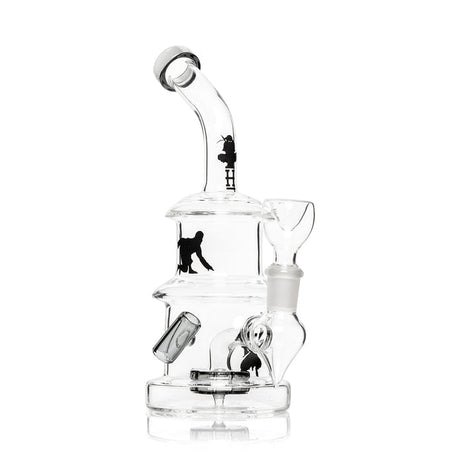 Front-facing HEMPER Ninja bong with pagoda profile, black neck decal, and removable bowl