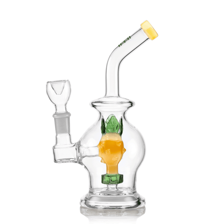 HEMPER glass bong with pineapple splash guard, globe chamber, and showerhead percolator